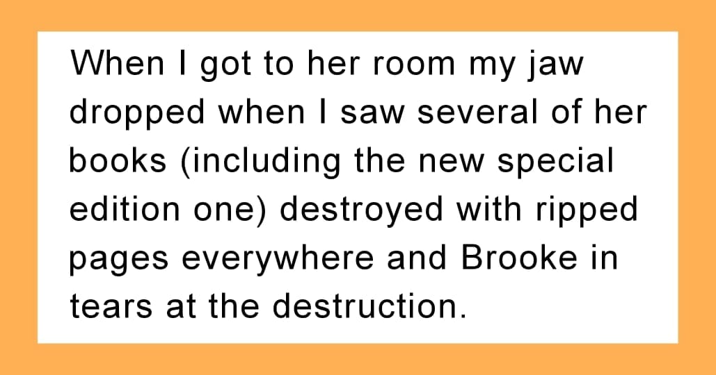 AITA for Demanding My Sister Repay My Daughter After Her Child Deliberately Destroyed Her Books